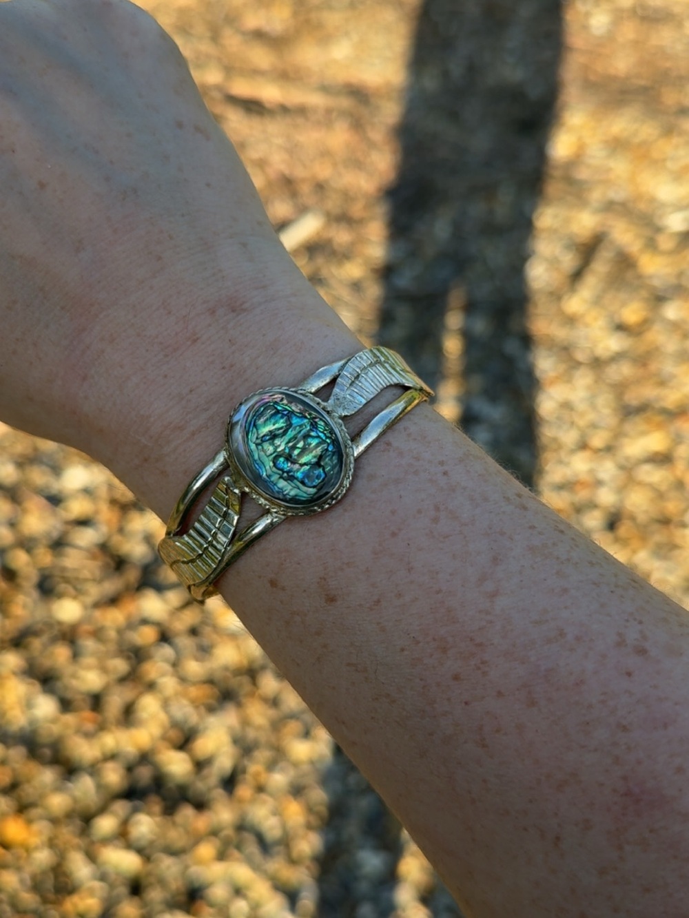 Abalone cuff bracelet